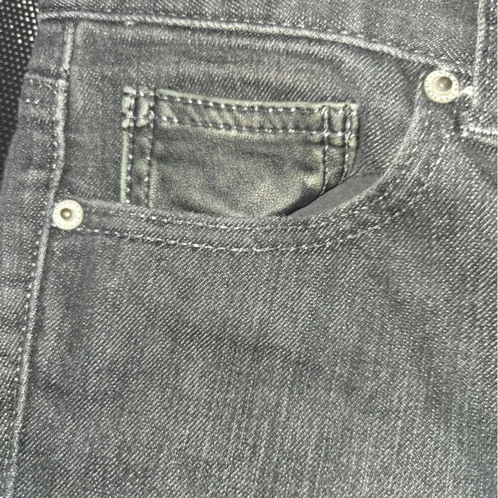 Armani Exchange Dark Gray Jeans with Wing Detail